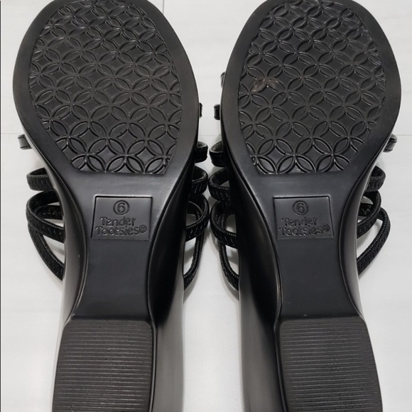 LEATHER Wedge Sandals - Picture 8 of 8